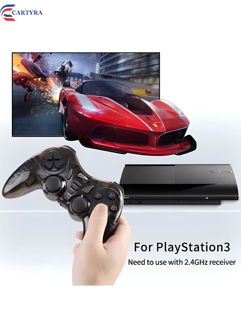 6 in 1 Wireless Controller | 2.4G Wireless Game Controller Joystick for TV box/PC Wireless Gamepad for PS2/PS3/PC360/Android