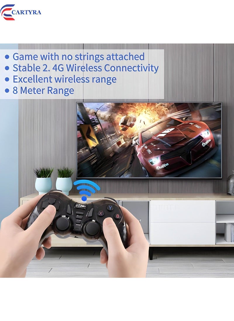 6 in 1 Wireless Controller | 2.4G Wireless Game Controller Joystick for TV box/PC Wireless Gamepad for PS2/PS3/PC360/Android