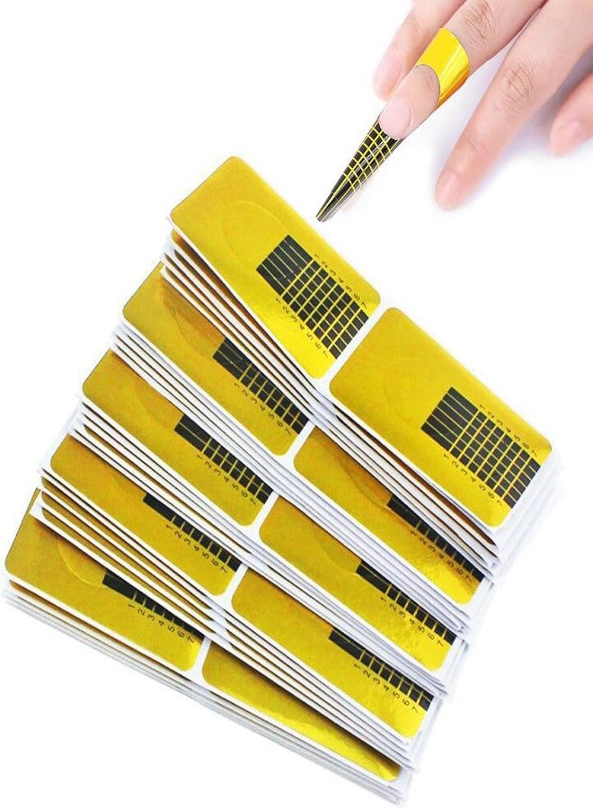 200 Pcs Nail Forms Self Adheisive Nail Form Stickers Sculpting UV Builder Gel Nail Art Nail Extension Form - Professional Salon & Home Use - Image 1