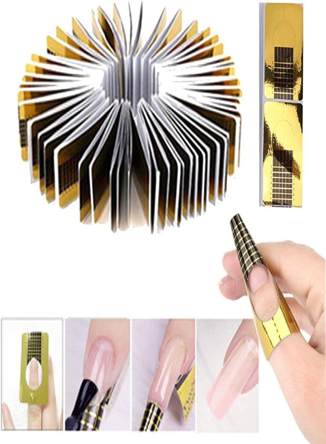 200 Pcs Nail Forms Self Adheisive Nail Form Stickers Sculpting UV Builder Gel Nail Art Nail Extension Form - Professional Salon & Home Use - Image 2