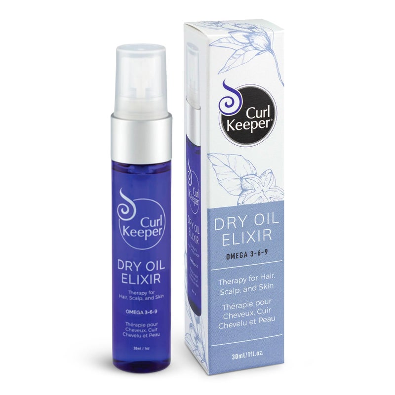 Curl Keeper Curly Hair Solutions Keeper Dry Oil Elixir (RICH IN OMEGA 3,6,AND 9)1 oz - Image 1