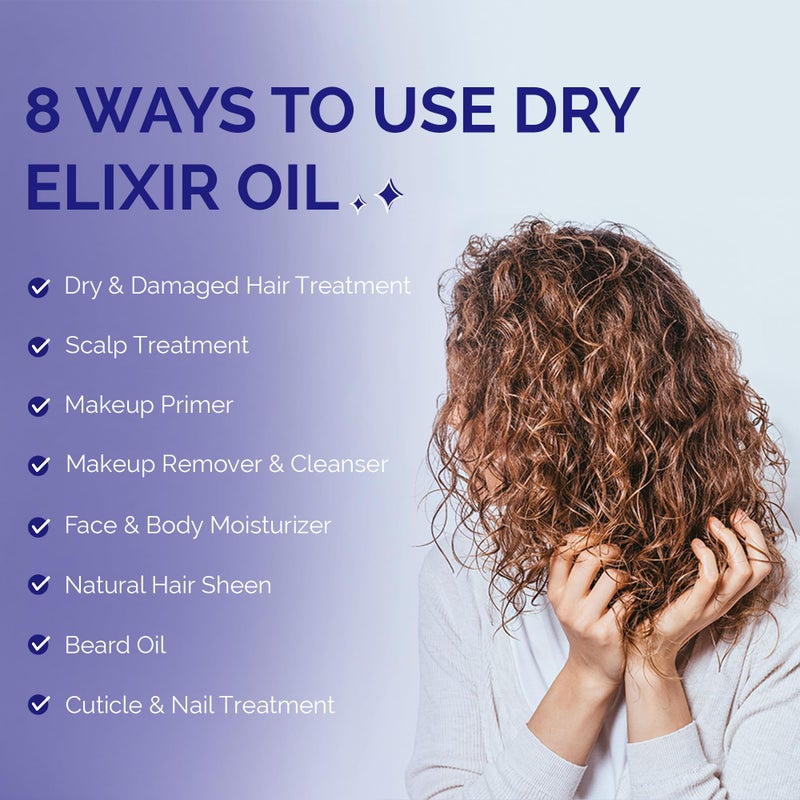 Curl Keeper Curly Hair Solutions Keeper Dry Oil Elixir (RICH IN OMEGA 3,6,AND 9)1 oz - Image 5