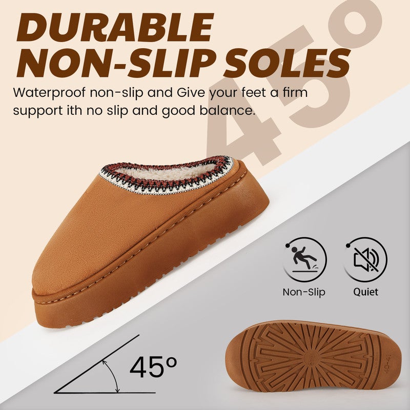 Lucky Kids Women’s Fuzzy Winter Slippers, Plush Faux Fur House Shoes with Memory Foam, Cozy Warm Indoor Slip-On Slippers with Non-Slip Sole, Cute Fluffy Home Shoes for Girls & Ladies - Image 4