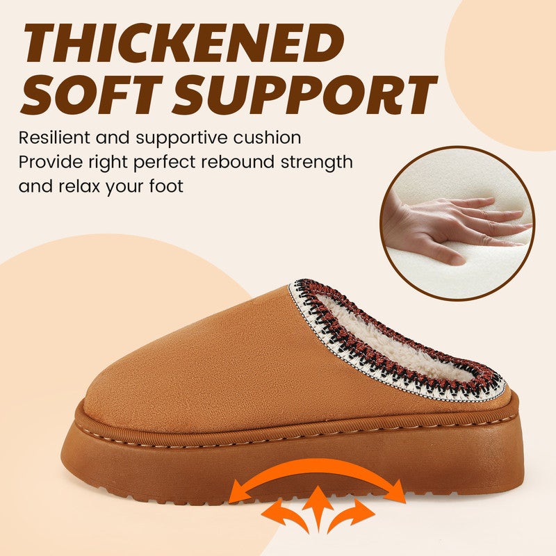 Lucky Kids Women’s Fuzzy Winter Slippers, Plush Faux Fur House Shoes with Memory Foam, Cozy Warm Indoor Slip-On Slippers with Non-Slip Sole, Cute Fluffy Home Shoes for Girls & Ladies - Image 3