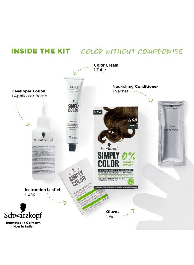 Schwarzkopf Simply Color Permanent Hair Colour - 6.00 Light Brown - Image 5