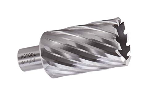 ACTOOL 1-1/2" Diameter × 2" Depth of Cut HSS ANNULAR Cutter with 3/4'' Weldon Shank - Image 1