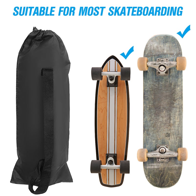 Oxford Cloth Skateboard Bag Wear Skateboard Shoulder Bag Drawstring Bag Portable Longboard Protective Bag Storage Bag Carry Case - Image 5