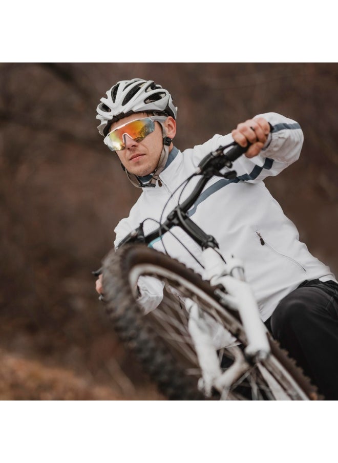 GREEN LION Adventure Smart Sports Eyewear with  UV400 Protection, ENC & Dual-Mic/ Bluetooth V5.4/ Remote Camera/ Speaker/Suitable for Running, Cycling, Gym/Smart Glasses for Outdoor Activities - White  - Image 3