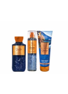White Barn Bath & Body Works Sweater Weather 3 Piece Bundle Spray Body Cream Shower Gel Full Size And Hello Gorgeous Gift Bag.  - Image 2