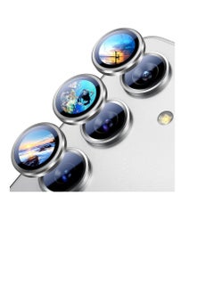 Generic Camera Lens Protector for Samsung Galaxy A25/a05s Accessories, 9H Tempered Glass Metal Individual Ring Camera Cover Screen Protector, Case Friendly, Anti Scratch - Silver  - Image 1