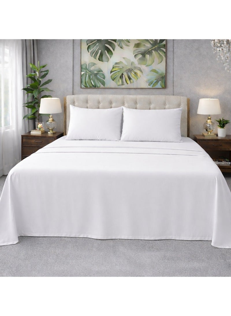بليس كاسا طقم ملاءات سرير Bliss Casa Premium Percale - 100% قطن ممشط، مريح وجيد التهوية - Image 2