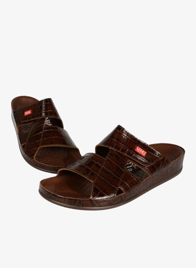 VITAL 148-1111 Vital Mens Vital - Cairo Sandals 0922B Brown - Image 3