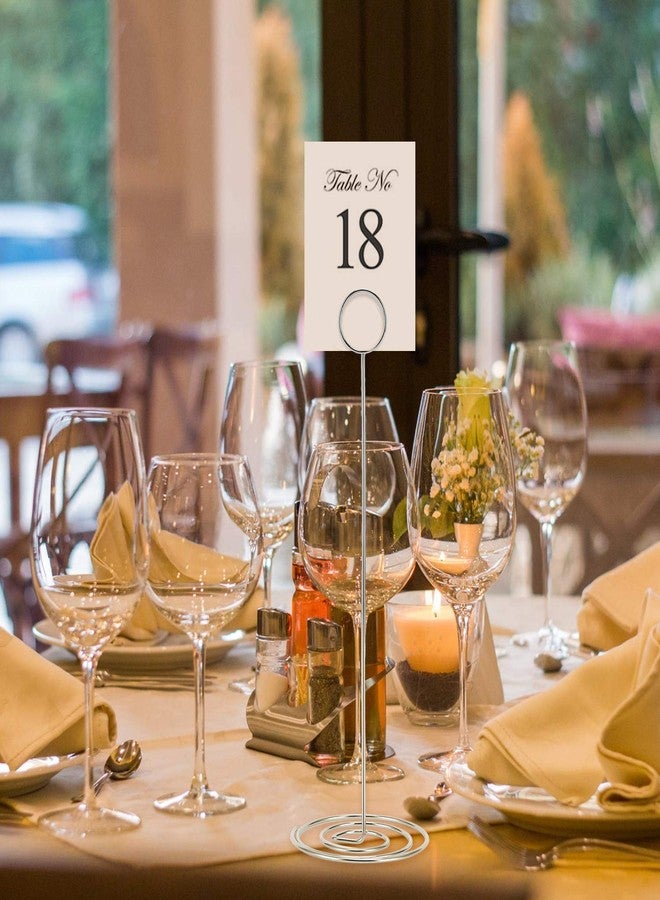 MANGZ 15 Pack 8.75 Inch Tall Table Number Holder, Place Card Holder, Wire Photo Holder Clip Perfect for Weddings, Banquets - Image 4