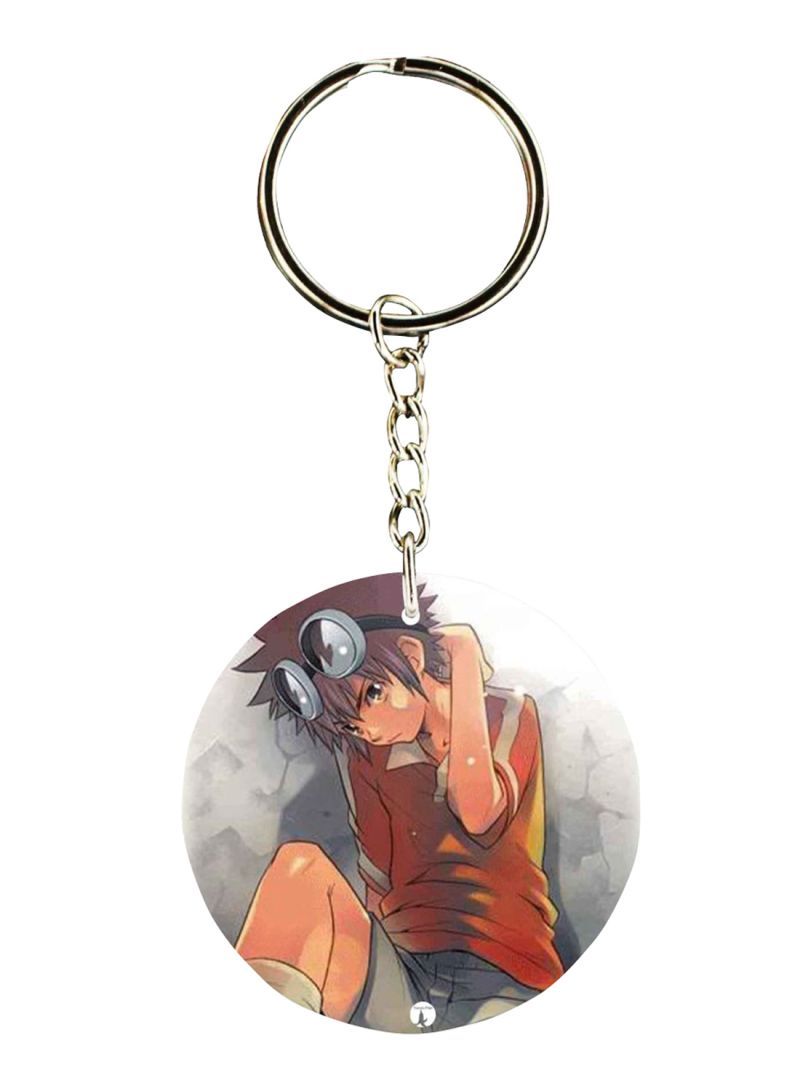 Anime Digimon Printed Keychain