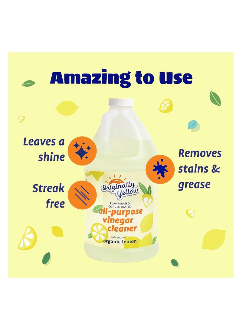 Originally Yellow Concentrated All Purpose Natural Vinegar Cleaner Yellow 1.89Liters - Image 2