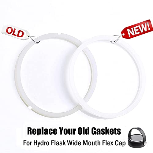 Greant 6 PCS Rubber Seal Fits Hydro Flask Wide Mouth Flex Caps, O Ring for Hydroflask Wide Flex Straw Cap, 2.2 inches Water Bottle Gasket Replacement - Image 4