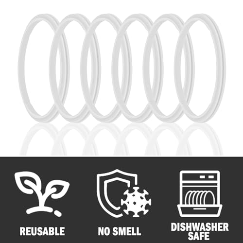 Greant 6 PCS Rubber Seal Fits Hydro Flask Wide Mouth Flex Caps, O Ring for Hydroflask Wide Flex Straw Cap, 2.2 inches Water Bottle Gasket Replacement - Image 5