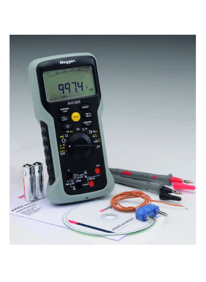 Megger AVO835 True RMS Digital Multimeter – 1000V AC/DC - Image 2