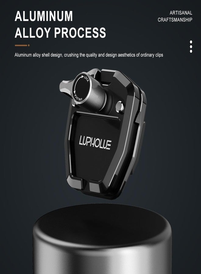 Lupholue Motorcycle Windshield Clip Mount Quick Release Clip Mount for GoPro Hero 13 12 11 10 9 8 7, Insta360 X4 X3 X2 X ONE RS R, DJI Osmo Action, Smartphone (Short) - Image 2