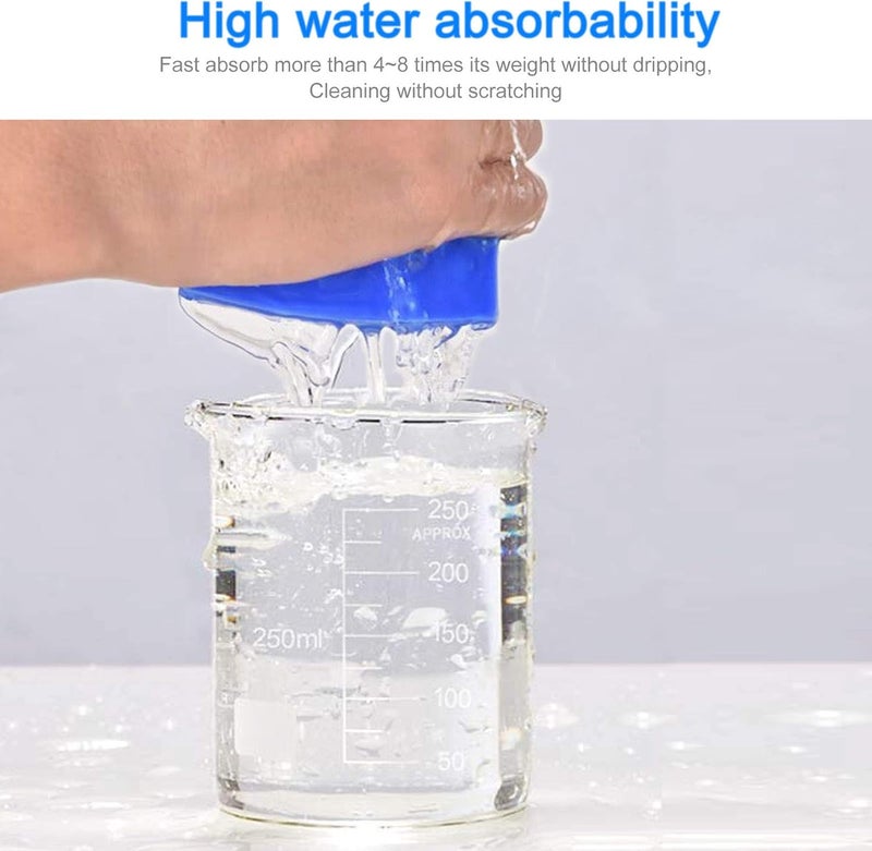 SAUGWUNDER Cleaning Sponge Super Absorbent Water Durable ^~ You Know 17.5×7.5×3.5 cm[6.9 x 3 x 1.38 inches] Use for Household Clean Cars/Boats The dust and Dirt on Furnitures,Bathtubs&etc. (Blue) - Image 5