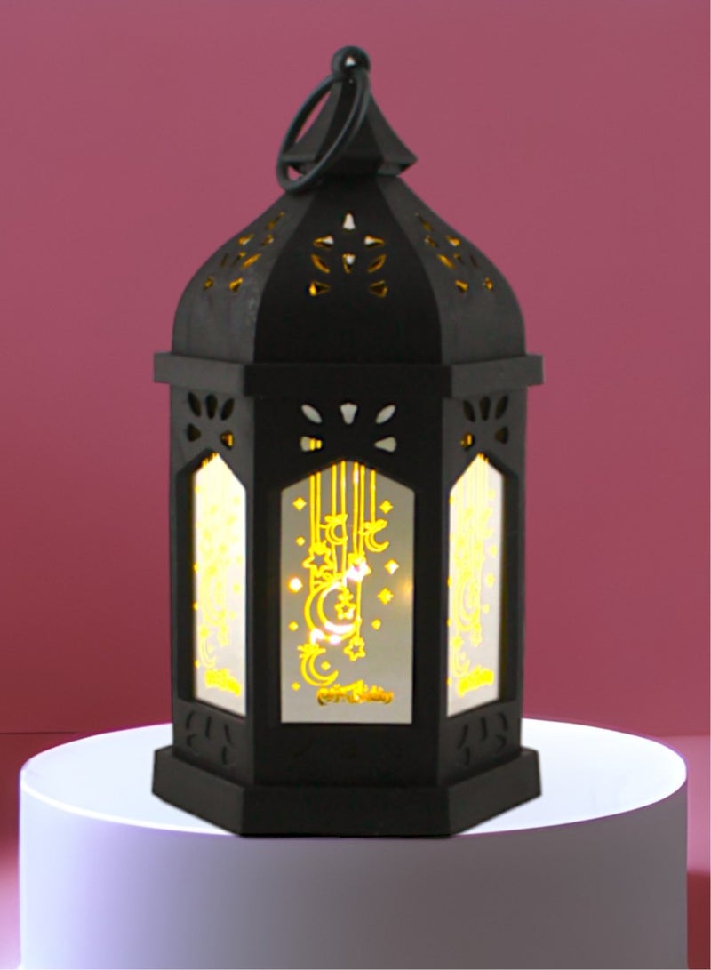 صندوق العاب فانوس رمضان مضيء باللون الأسود - Image 3