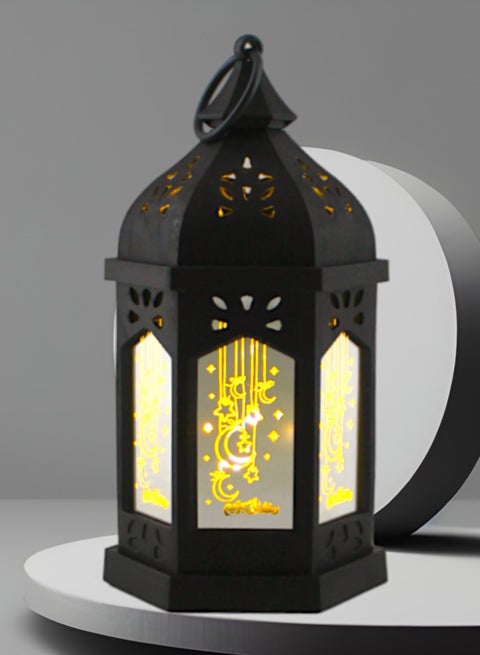 Luminous Ramadan Lantern Black