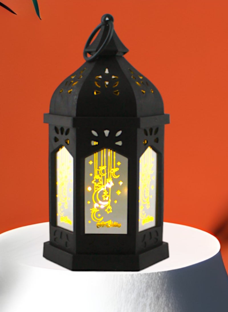 صندوق العاب فانوس رمضان مضيء باللون الأسود - Image 2