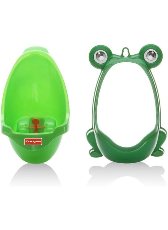 Foryee Cute Frog Potty Training Urinal for Boys with Funny Aiming Target - Blackish Green - Image 4