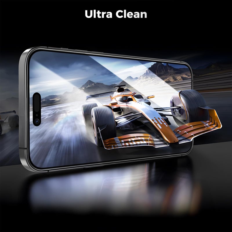 AVOAR 3+3 Pack Glass Screen Protector for iPhone 17 Pro with Camera Lens Protector, 6.3 inch HD Clear Tempered Glass Film, Anti-Scratch, Bubble Free, Case-friendly - Image 3