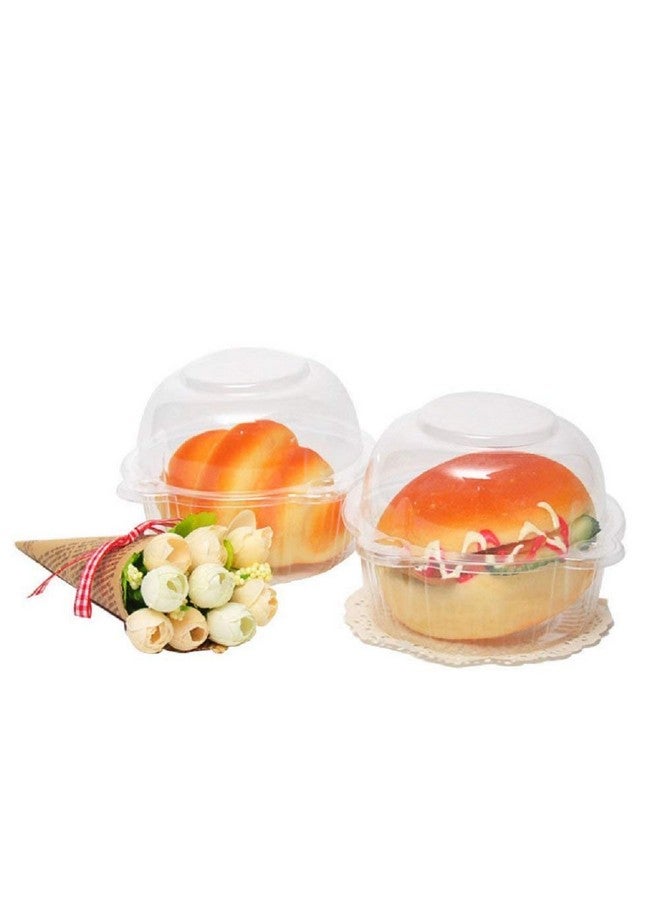 BlueSnail 50 pieces Plastic Single Individual Cupcake Muffin Dome Holders Cases Boxes Cups Pods - Image 3