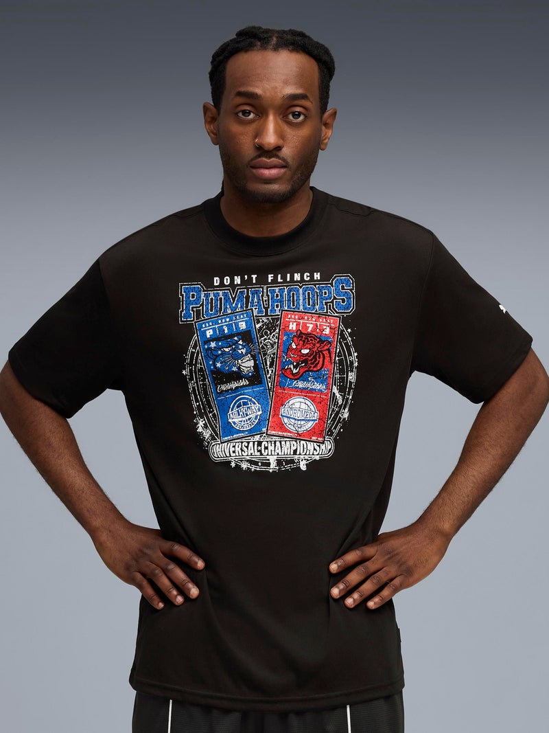 PUMA تي شيرت كرة السلة للرجال من بومة هوابيرس بامتصاص الرطوبة - Image 1