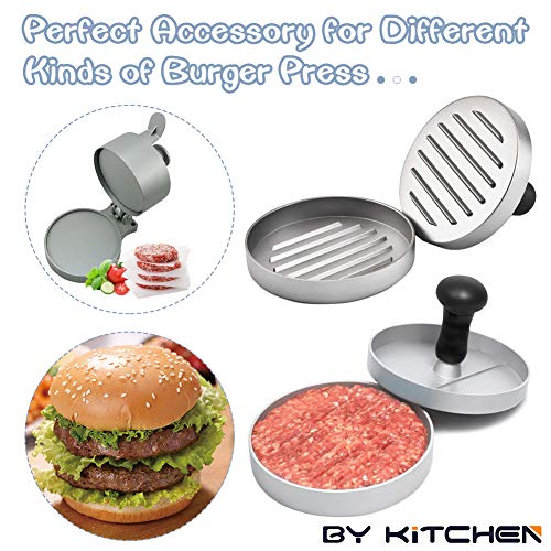BYKITCHEN Burger Patty Paper, 5.5 x 5.5in, Set of 300, Patty Paper Squares, Baking Parchment Squares/Hamburger Patty Papers for Separating Burger, Cookies and More - Image 3