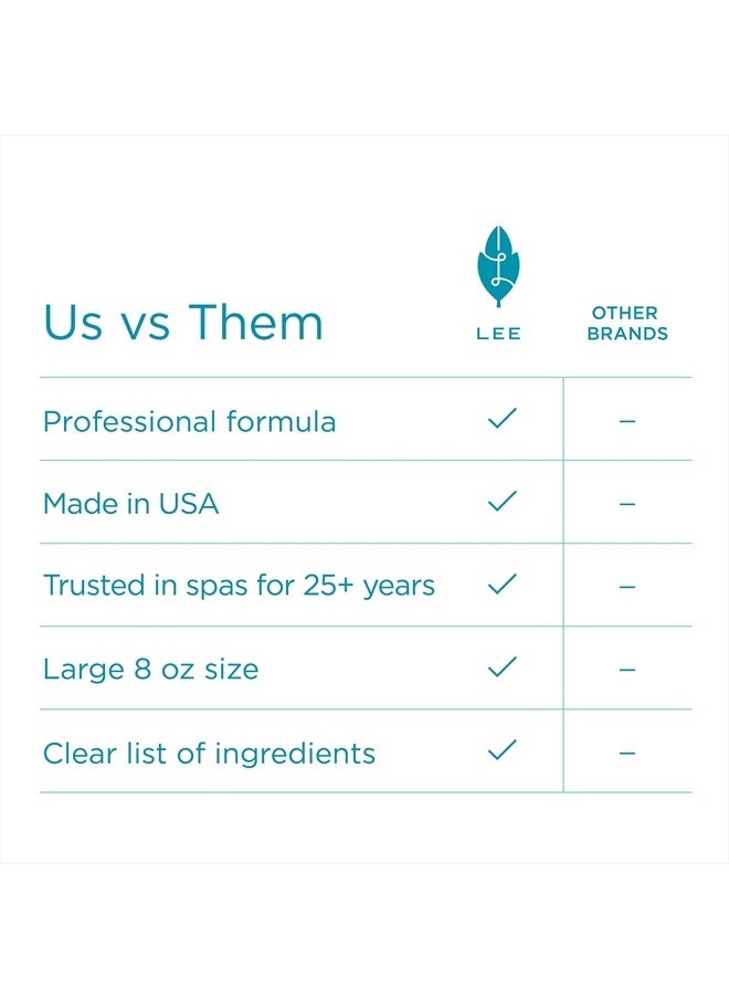 Lee Beauty Professional - مزيل مسامير القدم الاحترافي من لي بيوتي - 236 مل، تركيبة أصلية قوية - جل قوي للغاية، نتائج سبا منزلية للباديكير للقدم - مستلزمات البشرة الجافة والمتشققة والميتة - Image 1