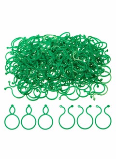 Y&D Plant Support Clips, 100PCS Garden Tomato Vegetables Vine Flower Locks for Securing Climbing Plants, Green  - Image 1