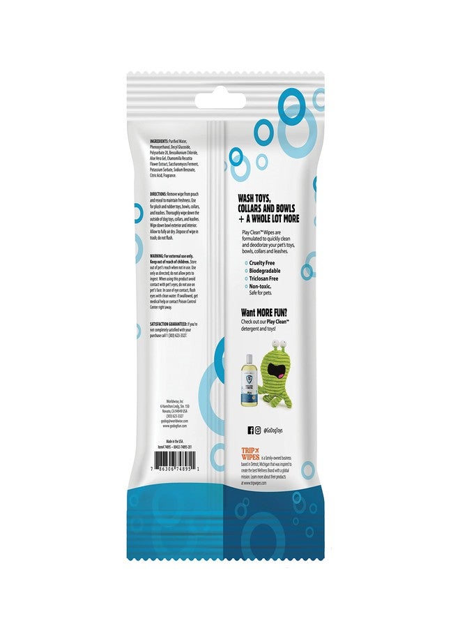 جو دوج مناديل جو دوغ بلاي كلين الآمنة للحيوانات الأليفة متعددة الأغراض لألعاب الحيوانات الأليفة - 25 منديل/عبوة واحدة - Image 2