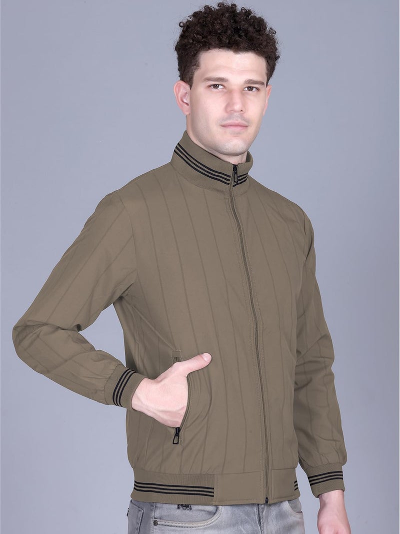 FYLTR Men's Jacket | Regular Fit | Stylish Winter Jacket with Zipper | Brown | L - Image 4
