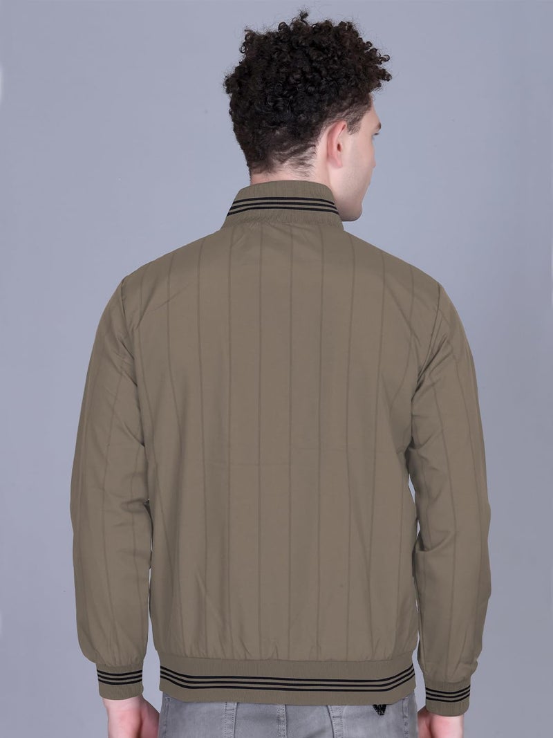 FYLTR Men's Jacket | Regular Fit | Stylish Winter Jacket with Zipper | Brown | L - Image 5