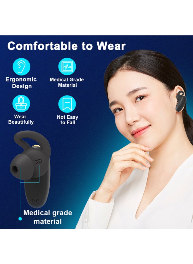 Chixing Hearing Aid, Rechargeable Hearing Aid for Seniors, 16-Channel Digital Noise Reduction, 2-in-1 Power Charging Case with LED Flashlight, 4 Listening Modes - Image 2