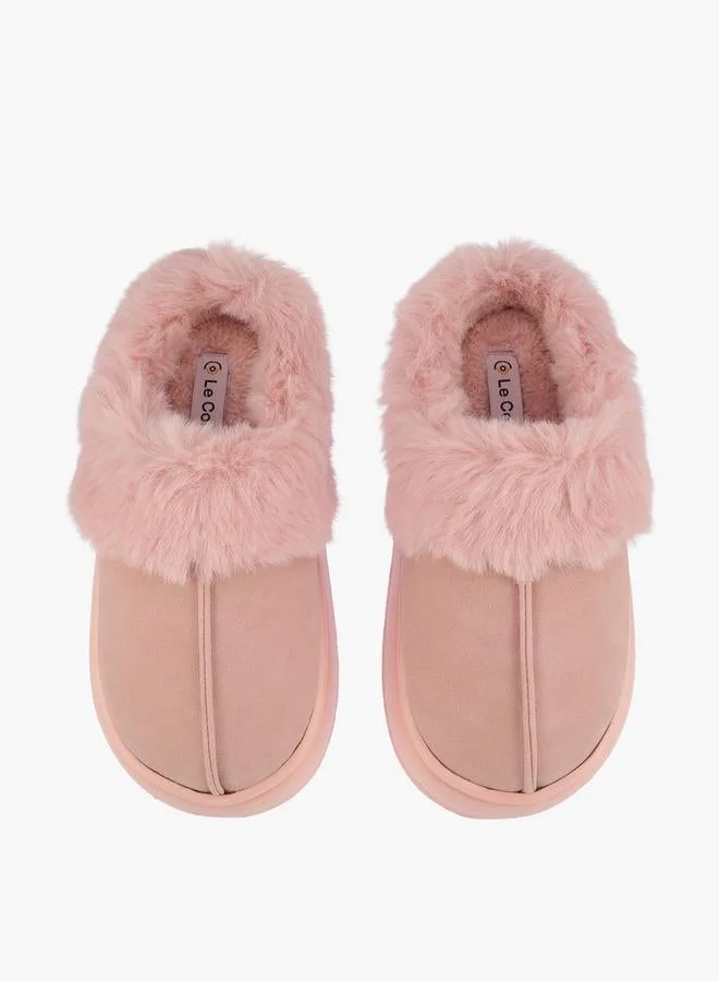 Le Confort Faux Fur Bedroom Slippers