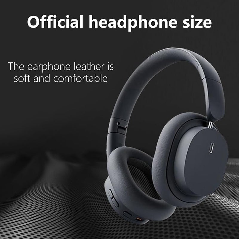 وسادات أذن بديلة لسماعات Sony WH1000XM4، وسائد أذن سوداء من جلد PU - Image 5