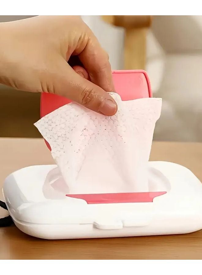 Portable Wet Wipe Case With Sealed Lid Dispenser Slot Green Heavy Duty Travel - Image 3