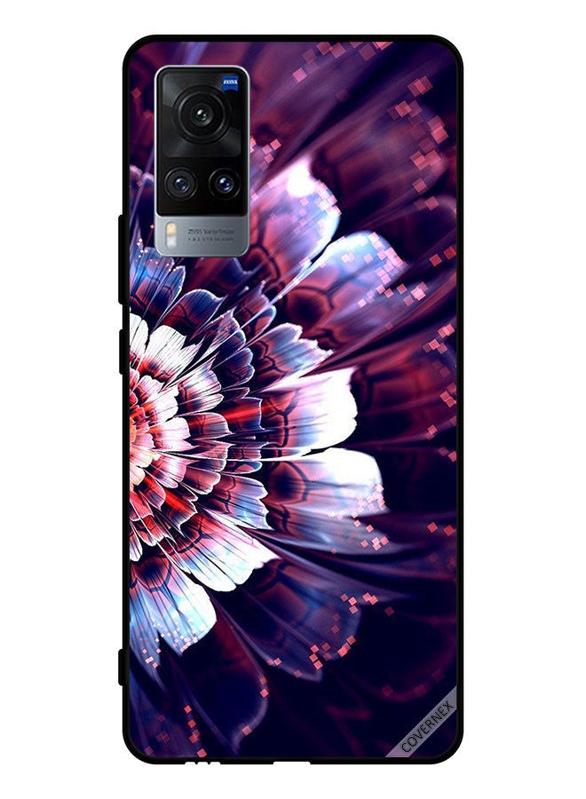 Covernex Protective Case Cover For Vivo X60 Reflected Big Flower On Left Side - Image 1