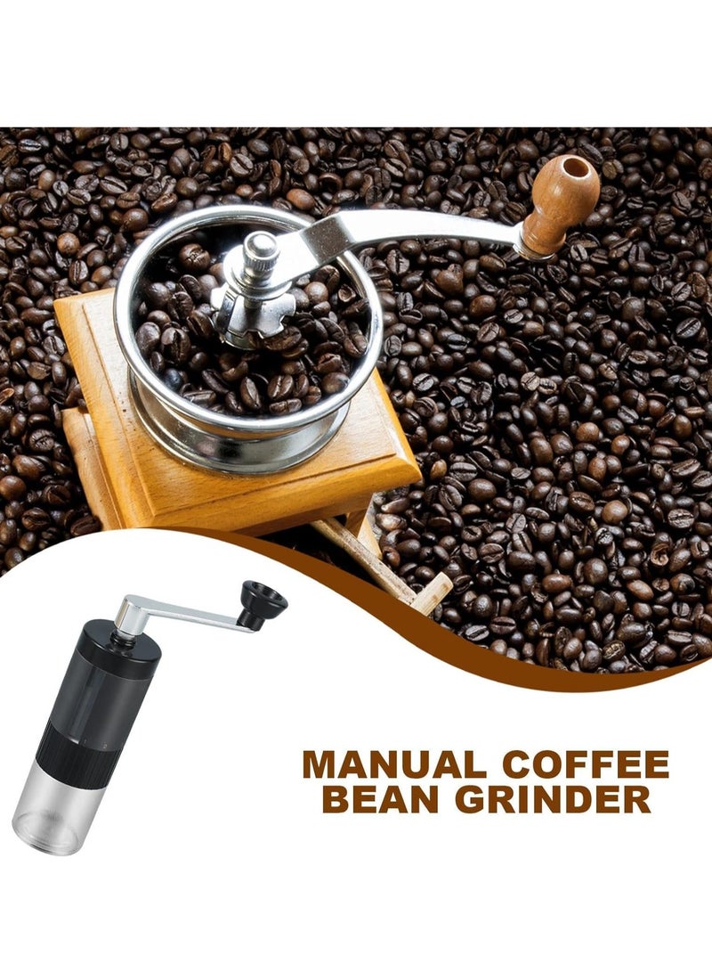 KASTWAVE Manual Coffee Bean Grinder, Hand Crank Coffee Grinder, 90ml Adjustable Manual Espresso Grinder, With Visual Powder Chamber, Stainless Steel Coffee Hand Grinder Accessories for for Espresso, Cold Brew - Image 2