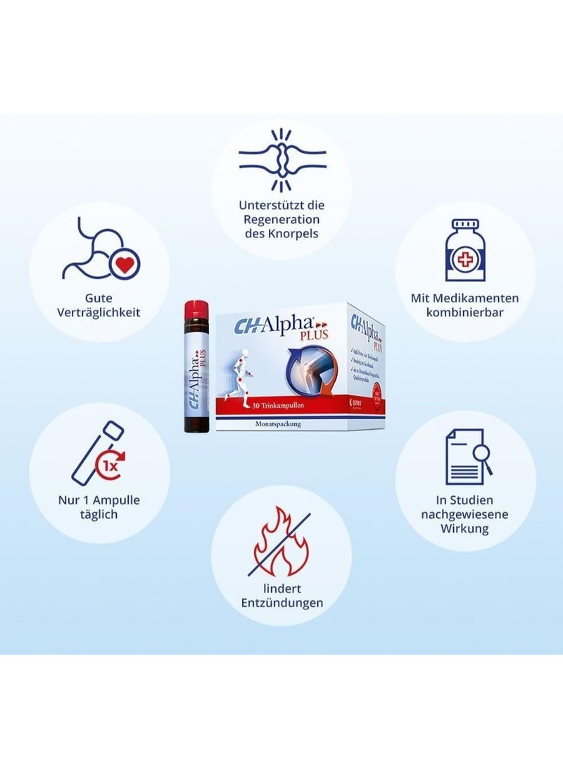 Ch-Alpha Plus 30 Ampoules - Dietary Supplement - Help People with Chronic Joint Symptoms - Vitamin C - Improve Flexibility - Healthy Joints and Cartilage - Joints Flexible - Image 4