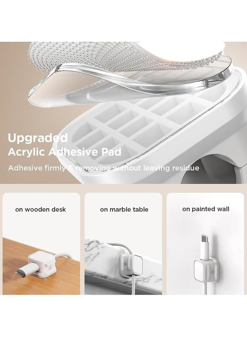 12 Pack Magnetic Cord Organizer, Cable Smooth Adjustable Easy Secure Cable Management, Wire Holder Keeper Organizer, Hide or Organize Phone USB Charger Cable for Home, Office, Car, Desk, Nightstand - Image 4