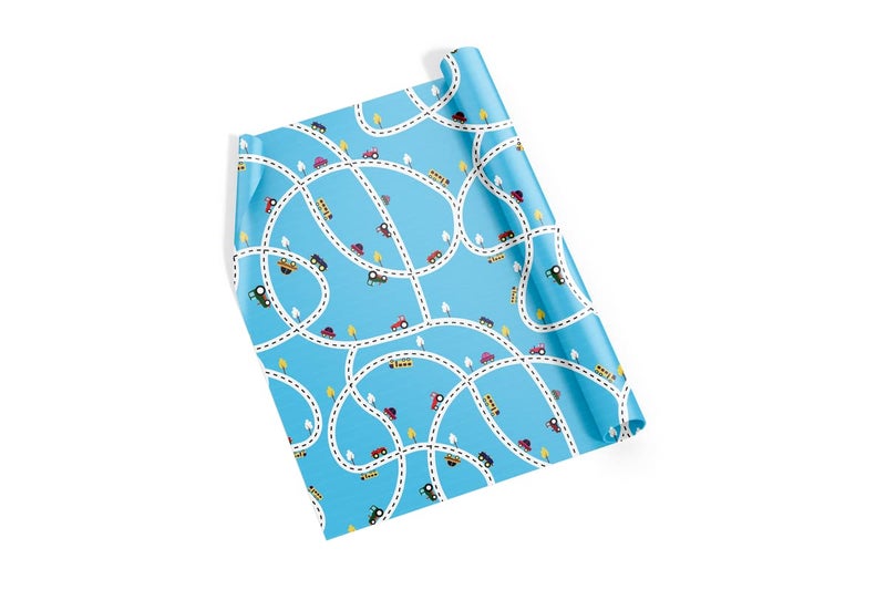 Dovetail Traffic Jam Kids Gift Wrapping Paper Pack of 10 Sheet - Image 5