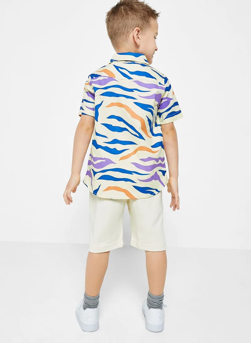 Pinata Printed Shirt & Shorts Set