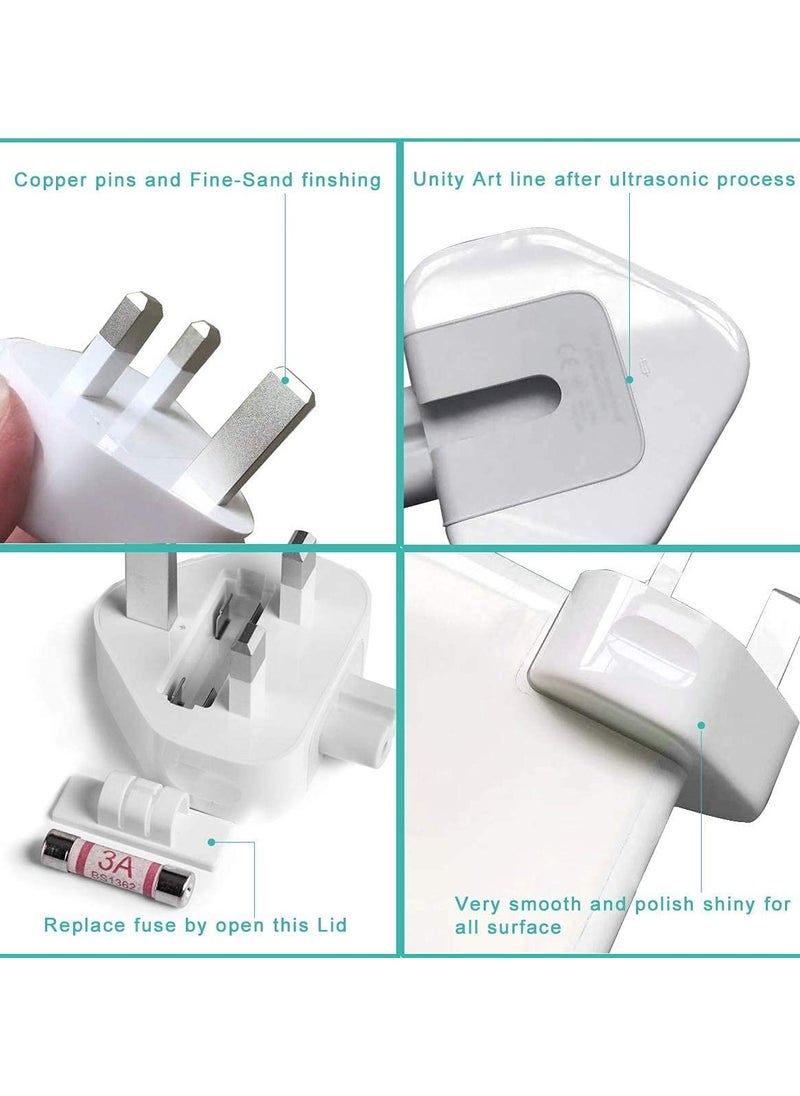 AC Power Adaptor UK Charger Replacement Plug Converter Plug 3 Pins Standard Head Wall Plug for iPhone charger MacBook Pro Air Mac iBook iPod iPad and More - pzsku/Z1A08D0B7D29CDD79D22DZ/45/_/1731922363/8ad78ac6-b06d-4b93-a085-3b43c7aa0f38