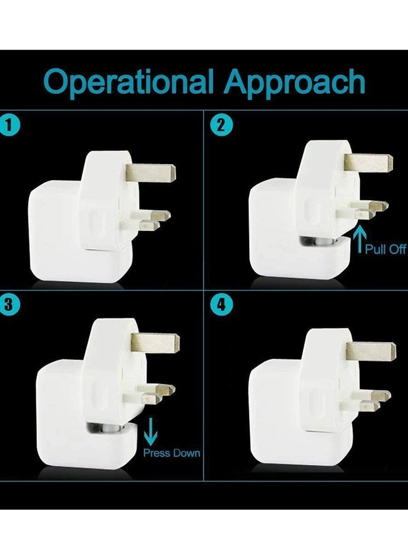 AC Power Adaptor UK Charger Replacement Plug Converter Plug 3 Pins Standard Head Wall Plug for iPhone charger MacBook Pro Air Mac iBook iPod iPad and More - pzsku/Z1A08D0B7D29CDD79D22DZ/45/_/1731922374/756c324c-8faa-4d68-8166-aaf2420d6257