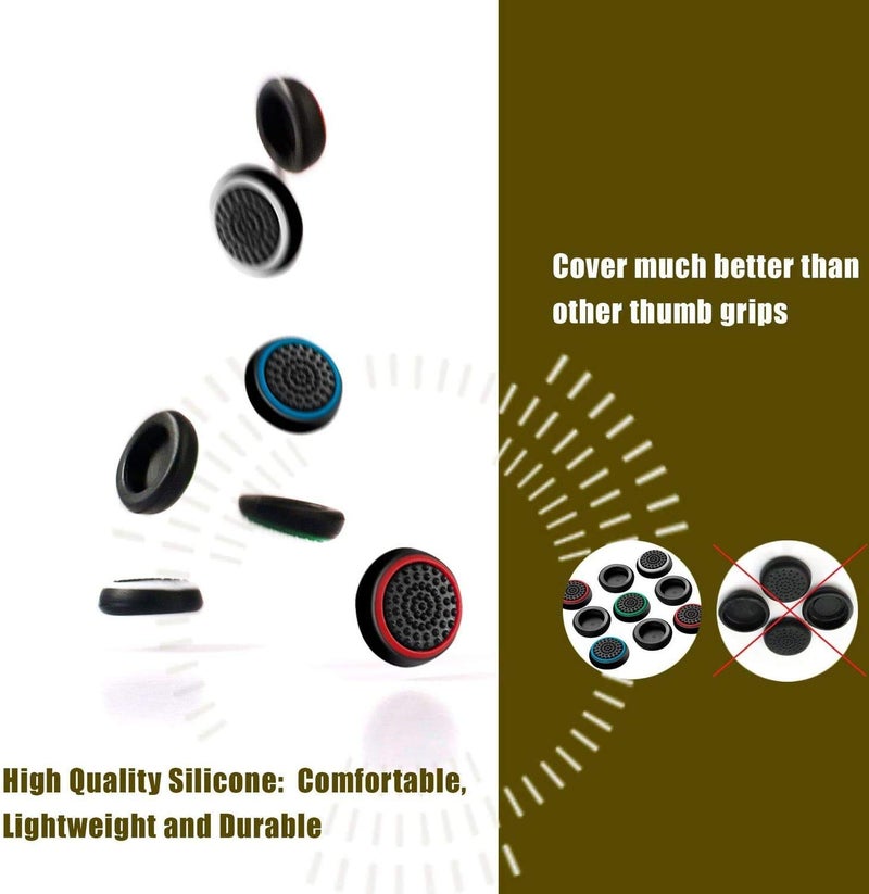 ELEPHANTBOAT 6Pair Replacement Controller Joystick Thumb Stick Cover Caps Grips for PS4, Xbox, Xbox 1 for Enhance Gaming - Image 5